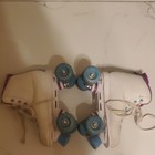 Roller Derby Roller Star 600 Women   s Quad Roller Skates Size 7 White Purple Blue