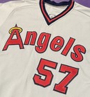 Team Issued game Used California Angels  57 Goodman   Sons Authentic Jersey 42
