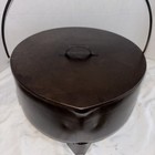 Restored Vintage Stainless Steel Dutch Oven lid 10qt Pot Fish Fryer Rare