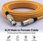 Xlr Cables 15ft 4 Packs - Mic Balanced Dmx Cable With 3-pin Xlr Male To Female M
