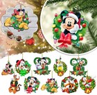Mickey Mouse And Friends Christmas Ornaments 19pcs Set 2d Acrylic Figures 3 inch