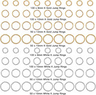600pcs Twist Open Jump Rings  8 10 12 15mm O Rings Connectors Jewelry Findings R