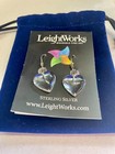 New - Never Worn - Leightworks Sterling Silver Light Changing Crystal Earrings
