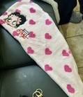Nwt-pink Hair Towel Wrap   Plush Betty Boop Face Keychain New                          