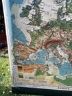 Vintage Classroom Map Of Europe Pull Down 1937 Denoyer-geppert 43  X 60  Vg Cond