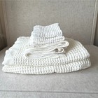 Onsen Supima Waffle 6pc Bath Towel Bundle Nwot