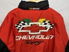 Vintage Chevrolet Racing Jacket Men   s Xl Chevy Black Red Embroidered Full Zip