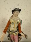 Antique 18th   19th Century English Figurine Man   Flowers