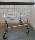 R b Wire 100e Standard Wire Frame Metal Laundry Cart - Chrome