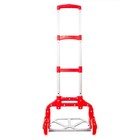 New 170 Lbs Luggage Cart Folding Dolly Collapsible Trolley Push Hand Truck Red