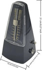 Metronome - Classic Mechanical Wind-up Design With Bell For Piano  Guitar