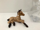 Hagen Renaker Miniature Porcelain Baby Horse Lying Buckskin Pony - Retired