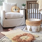 Pillow  Decorative Round Animal Pillow For Nursery And Rooms  Lion  12  X 12 