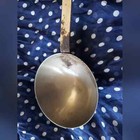 Vintage Us Navy Military Mess Hall Metal Soup Ladle Silver U s n  Carrollton Mfg