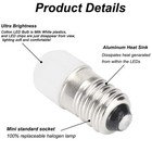 10 Pack Of Warm White  1447 18 Volt Screw Base Led Bulbs Light For Lionel Trains