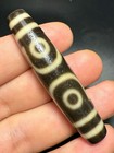 Magic Energy Tibetan Old Agate Old Method Weathering Buddha Cap 3 Eyed Dzi Bead