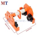 4400lbs 2ton Push Beam Trolley Alloy Steel Flange Width 65-190mm Dual Wheels