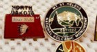 Lot  5 Pins  Souvenir Travel Lapel Hat Pins - North Dakota  Mt  St  Helens  Etc