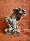 Vintage Gargoyle  Notre Dame Gothic Statue  9  Tall  Cute Garden Accent  