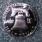 1950 Proof Franklin Silver 50     very Nice Coin    stock Photo  