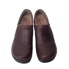 Klogs Usa Women s Brown Clog Shoes Size 9 5 M Leather Upper Comfort Slip On