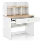 Kids Modern Wooden Study Desk 5 Hutch W  Large Drawer  Storage Shelf 3  Year Old
