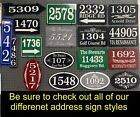 Personalized Home Address Sign Aluminum 4  X 18  Custom House Number Plaque Sign