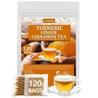 Turmeric Ginger Cinnamon Tea 120bags No Additive Support Brain Weight Sleep Skin