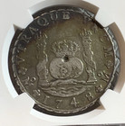 1748 Mexico Pillar 8 Reales Silver Coin Ngc Vf