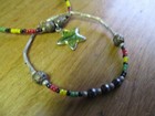 Vintage Girls Navajo Handmade Liquid Silver Beads Bracelet   Necklace