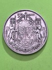 1944 Canadian Half Dollar  King George Vi   Canada 50 Cent 0 800 Silver Ag 