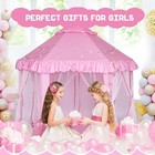 Kids Play Tent For Girls - Large Princess Castle Play Tent  Indoor   Outdoor    