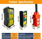 Industrial Crane Remote 656ft Wireless Ip68 W emergency Stop Hoist   Dump Truck