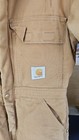 Carhartt  Men   s 36 Short Brown Duck Quilt Lined Insulated Coveralls Overalls