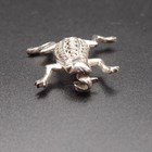 Vintage Sterling Silver Frog Brooch Pin