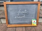 Vintage Real Slate Chalkboard blackboard W chalk Tray  Chalk   22 X 16      3