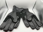 Mens Leather Motorcycle Gloves Vented Goatskin Hard Knuckle Armor Black Racing