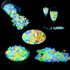 200pcs Glow Stones Pebbles  Gardening Luminous Glow Stones Rocks Outdoor Decor 
