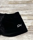 Gk Elite Girls Axs Adult Extra Small Black Velvet Shorts
