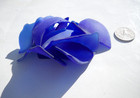 Sea Glass  Large Unique Shaped Cobalt Blue