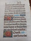 Orig Vellum Leaf  Books Of Hours  7 Initials Gold Manuscript France 1490 Ad