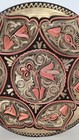 Vintage 1940s Turkish Copper Etched Artisan Hand Made Tray Middle Eastern