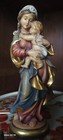 Virgin Mary Our Lady Modanna Jesus 12  Wood Handcarved   Painted Italy Sculpture