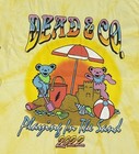 Yellow Tie-dye Dead   Company Playing In The Sand Mexico T-shirt Mens Small New