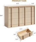 6 7 Drawer Dresser For Bedroom Wood Chest Of Drawers Modern Cabinet Storage