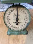 Vintage  american Family Scale  Moss Green Up To 25 Lb   Good Working Condition