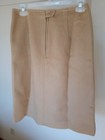 Pendleton Pencil Skirt Women 12 Tan Brown Lined 100  Pure Wool Knee Length Usa