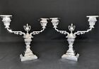 Walker   Hall Sheffield Plate Silver Adam Candelabra  2  C  1892 England