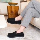 Men s Indoor outdoor Memory Foam Moccasin Slippers  Micro Wool  Anti-slip Sole