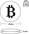 10pcs Physical Bitcoin Coins Commemorative Silver Plated Bit Coin Collectible Us
